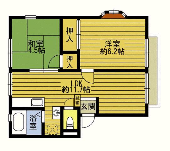 コーポよつば ２０２号室の賃貸情報（大分市光吉新町2-2-A）｜別大興産