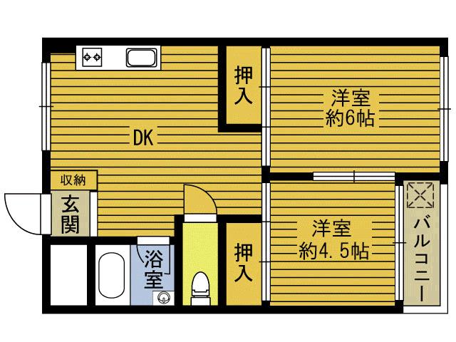 幸重ビル 502号室の賃貸情報（大分市碩田町3丁目2番32号）｜別大興産