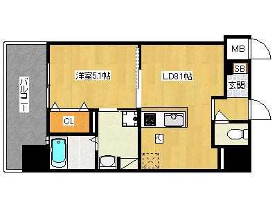 アソシアグロッツォ天神ザ ガーデン 1006号室の賃貸情報 福岡市中央区渡辺通1丁目8 33 別大興産